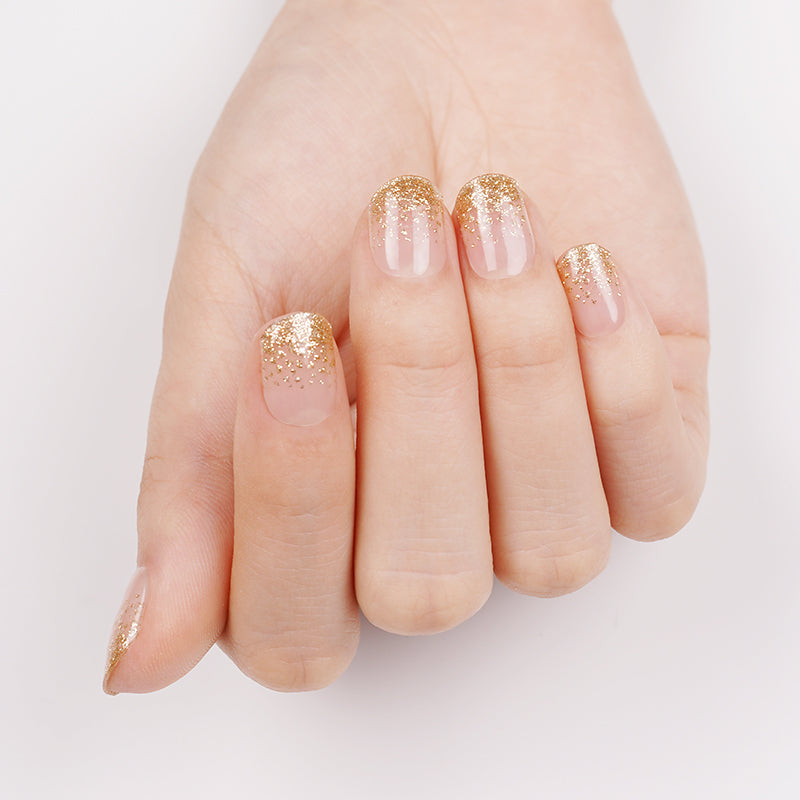 Transparent Gold Glitter